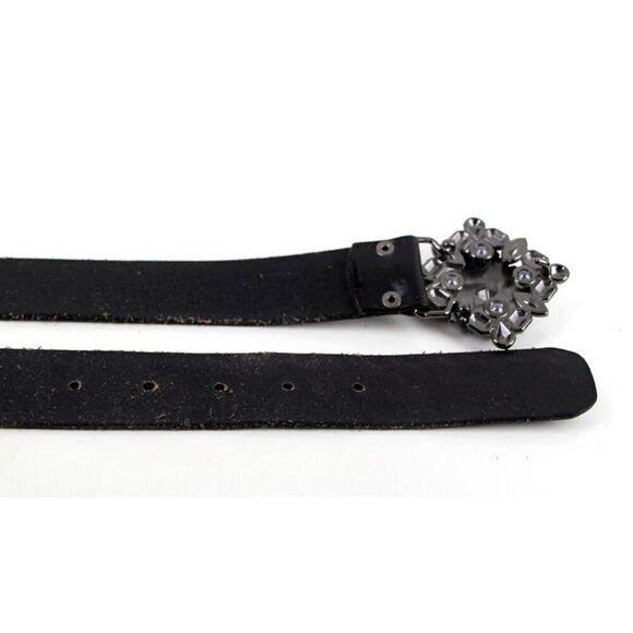 Fossil BLACK GENUINE LEATHER 1 3/8"Wd DRESS CASUAL WOMEN'S BELT Sz S (F2 - Picture 12 of 12